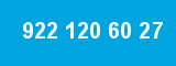 922 120 60 27 922 120 60 27